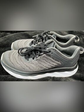 Hoka AKASA Black and Gray tennis shoes